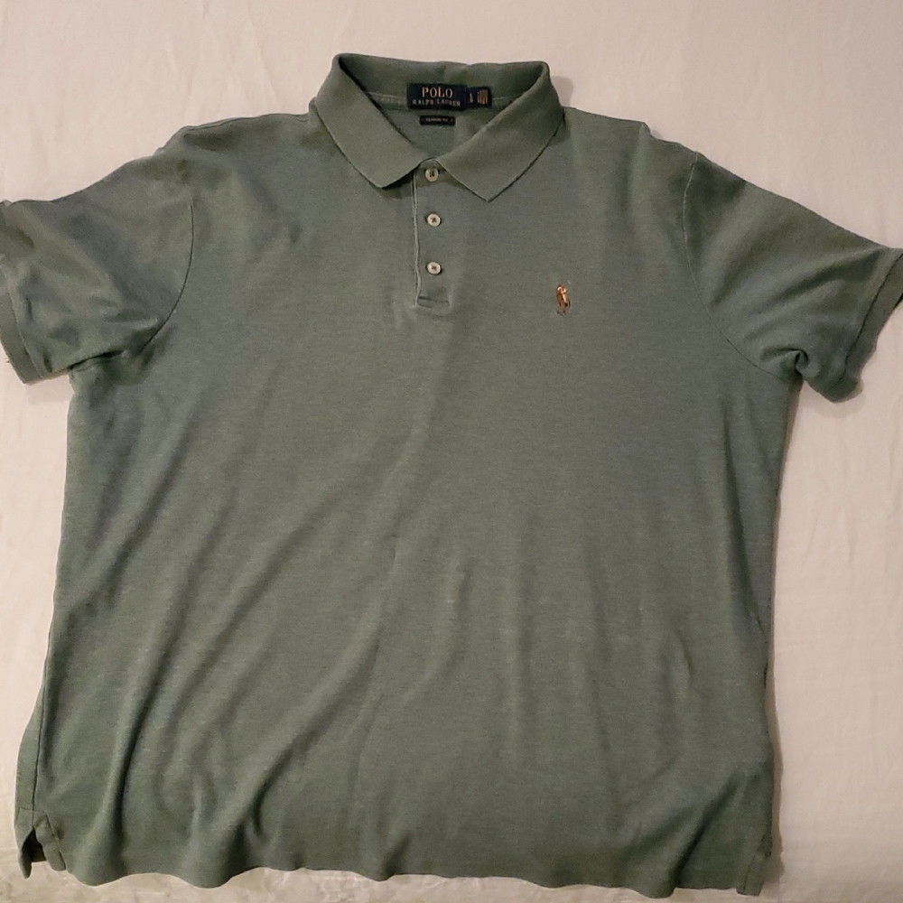 Polo by Ralph Lauren Men's Green Polo Shirt